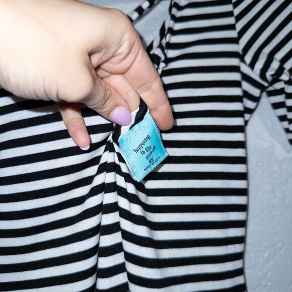 Happening In The Present Black & White Stripe Mini Dress Size‎ XS - Picture 6 of 6